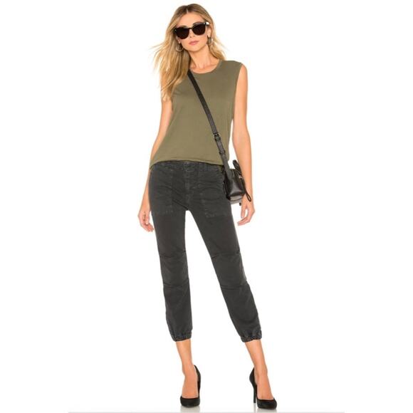 Nili Lotan Cropped Military Pant Carbon - Picture 1 of 8